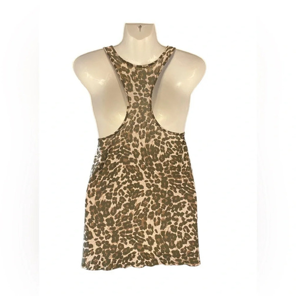 Michael Stars Leopard Racerback Tank Top - Picture 2 of 6